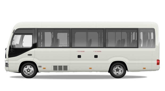 Booking Toyota Coaster 2022 chauffeur service