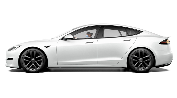 Booking Tesla Model S 2022 chauffeur service