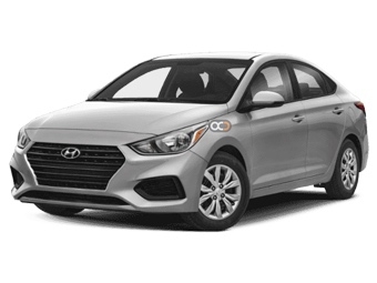 Rent Hyundai Accentblauw 2017