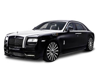 Miete Rolls Royce Schwarzes Geisterabzeichen 2023 in Dubai