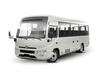 تأجير تويوتا حافلة 23-34 مقعدًا بناقل حركة تلقائي 2022 في رأس الخيمة