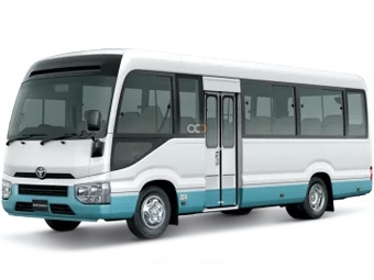 Miete Toyota Achterbahn-Bus mit 30 Sitzplätzen 2022 in Dubai