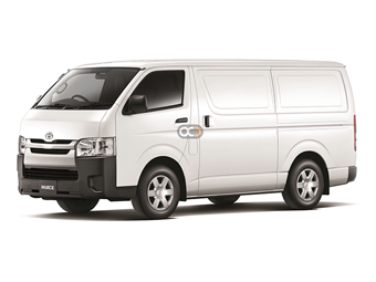Toyota Hiace Standard Roof Cargo 2021 for rent in أبو ظبي 