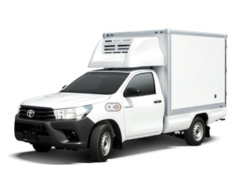Toyota Hilux 4X2 SC Freezer 2021 for rent in Abu Dhabi