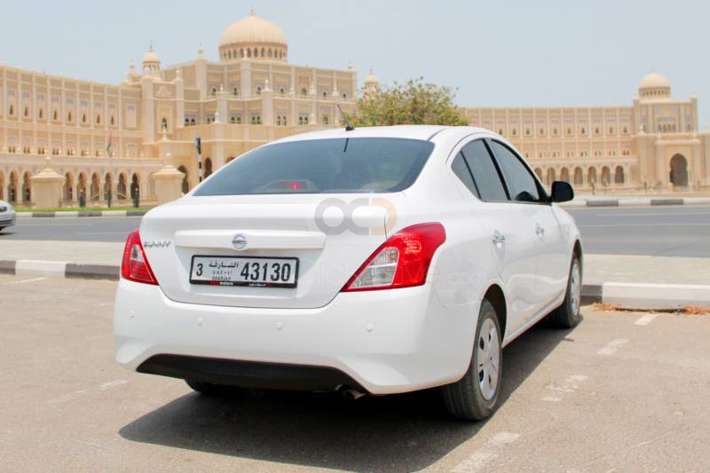 Rent Nissan Sunny 2019 car in Sharjah: Day, week, monthly rental