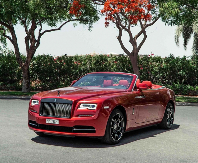 Rolls Royce Dawn Black Badge 2019 for rent in Dubai