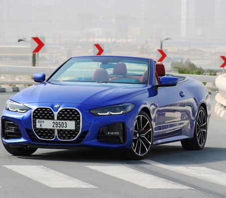 BMW 420i Convertible 2022 for rent in دبي