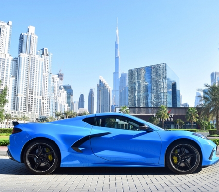 Chevrolet Corvette C8 Stingray Coupe 2020 for rent in دبي