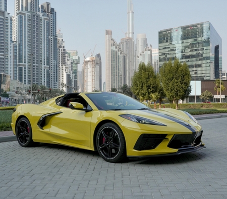 Chevrolet Corvette C8 Stingray Coupe 2022 for rent in دبي