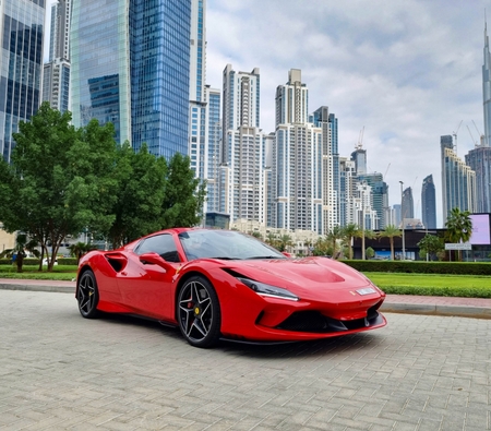Ferrari F8 Tributo 2022 for rent in دبي