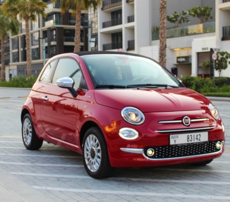 Fiat 500C 2022 for rent in دبي