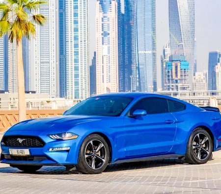 Ford Mustang EcoBoost Coupe V4 2018 for rent in РАС АЛЬ ХАЙМАХ