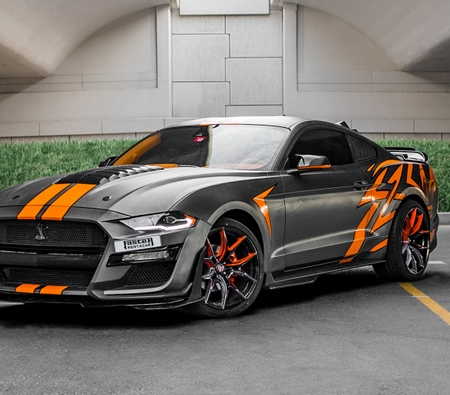 Ford Mustang EcoBoost Coupe V4 2021 for rent in دبي