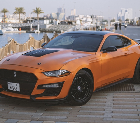 Ford Mustang EcoBoost Coupe V4 2021 for rent in Dubai