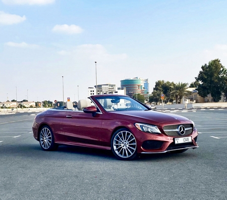Mercedes Benz C300 Convertible 2018 for rent in دبي