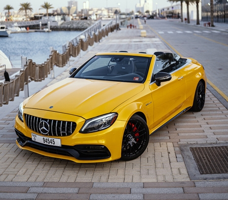 Mercedes Benz AMG C63 Convertible 2020 for rent in دبي