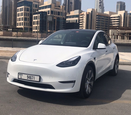 Tesla Model Y Long Range 2022 for rent in دبي