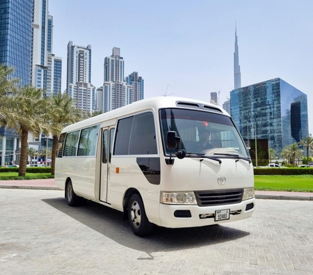 Toyota Coaster Bus 2014 for rent in Dubai