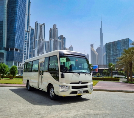 Toyota Coaster Bus 2020 for rent in دبي