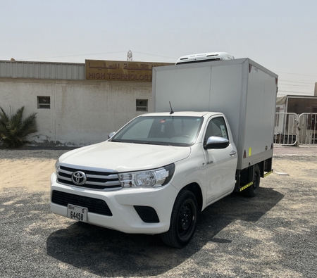 Toyota Hilux 4X2 SC Chiller 2021 for rent in Dubai