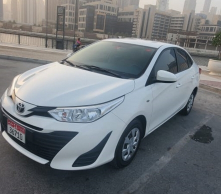 Toyota Yaris Sedan 2019 for rent in Abu Dabi