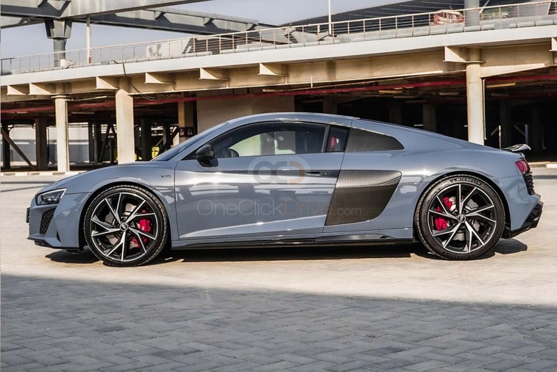 Gray Audi R8 Coupe 2022