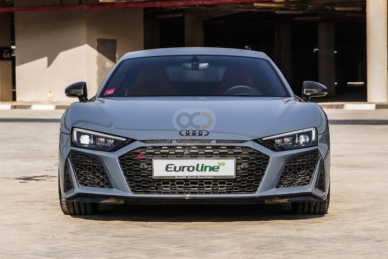 Gray Audi R8 Coupe 2022