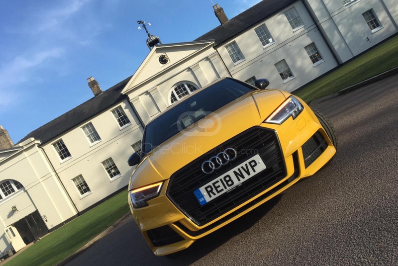 Yellow Audi A3 S Line 2018