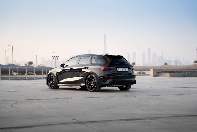 Black Audi RS3 Sportback 2022