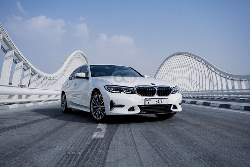 White BMW 330i 2021