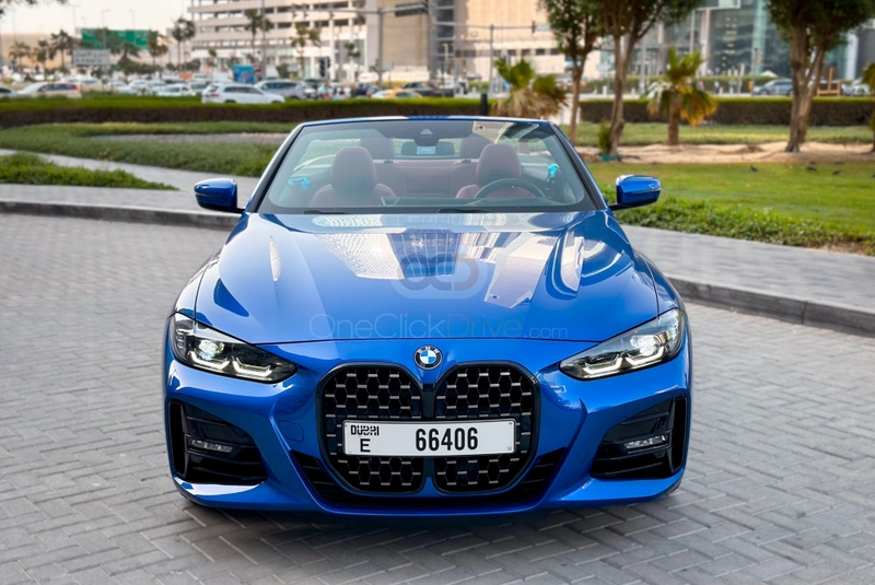 Blue BMW 430i Convertible M-Kit 2024