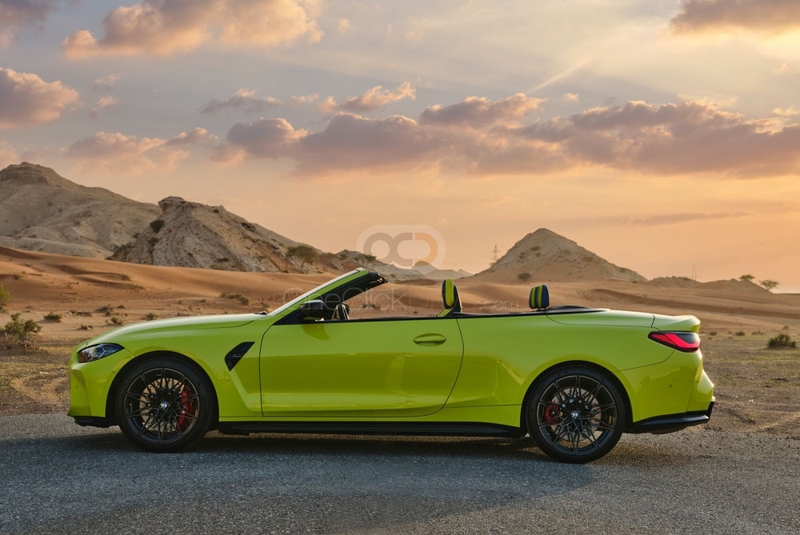 Light Green BMW M4 Competition Convertible 2022