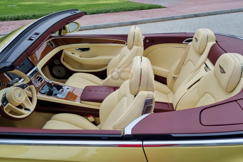 Golden Bentley Continental GT Convertible 2021