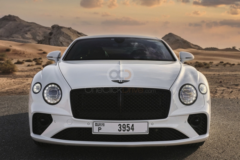White Bentley Continental GT 2020
