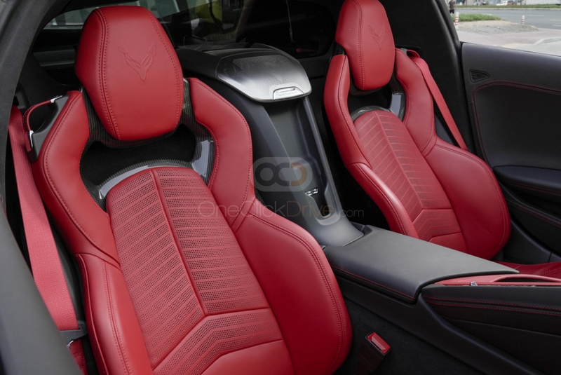 Geel Chevrolet Corvette C8 Stingray Cabrio 2022