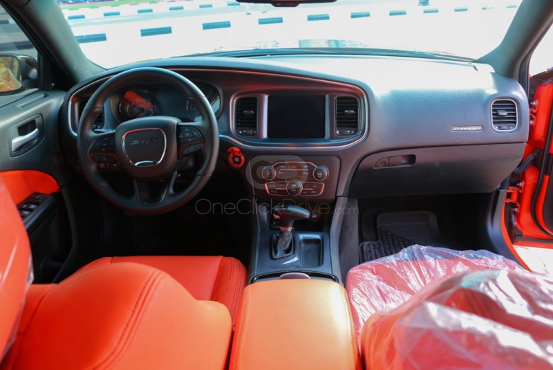 Orange Dodge Challenger V6 2019