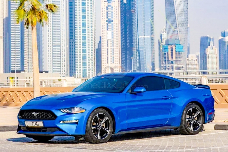 Bleu Gué Mustang EcoBoost Coupé V4 2018