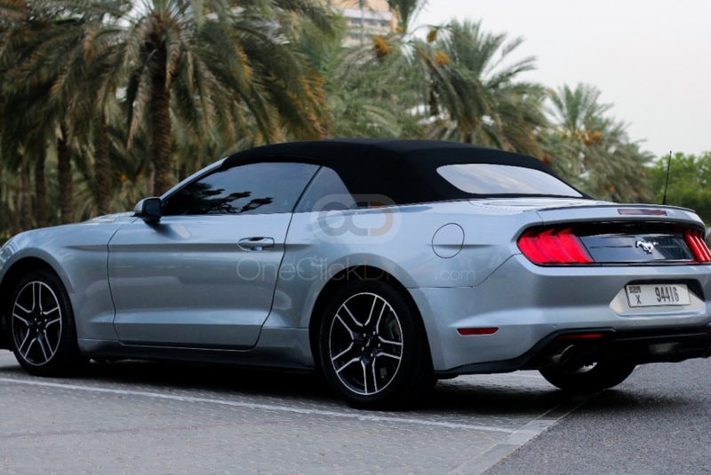 Silber Ford Mustang EcoBoost Cabrio V4 2021