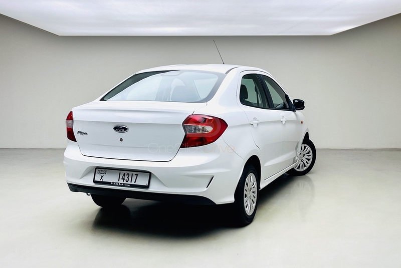 White Ford Figo 2020