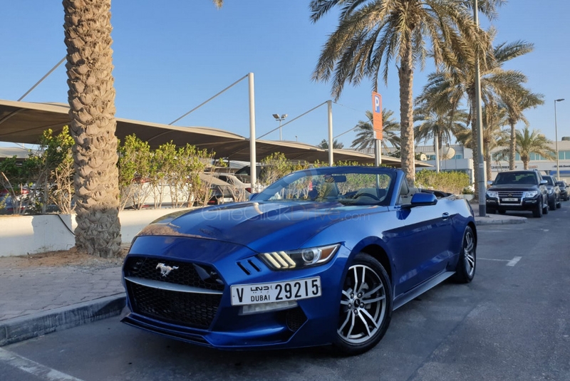 Beyaz Ford Mustang EcoBoost Dönüştürülebilir V4 2019
