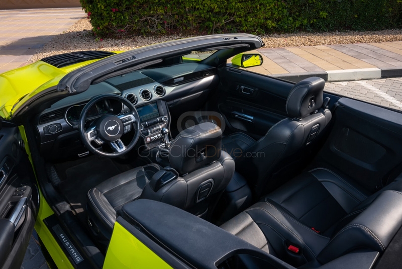 Light Green Ford Mustang Shelby GT500 Kit Convertible V4 2018