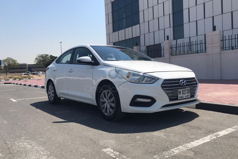 White Hyundai Accent 2018