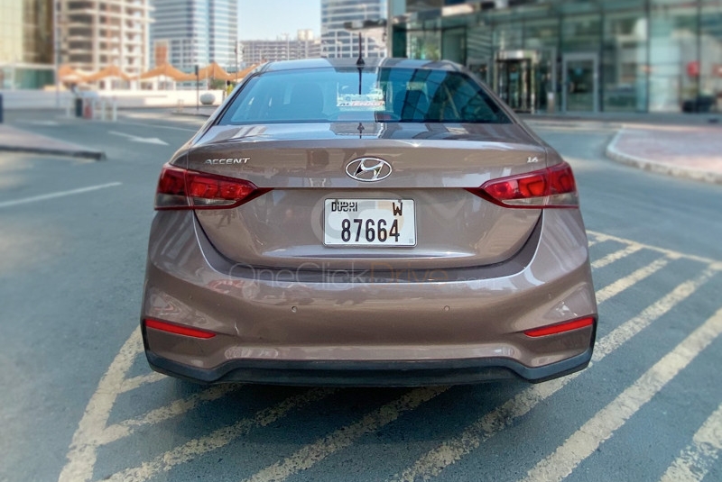 Brown Hyundai Accent 2019