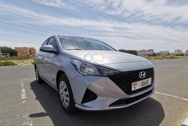 Silver Hyundai Accent 2023