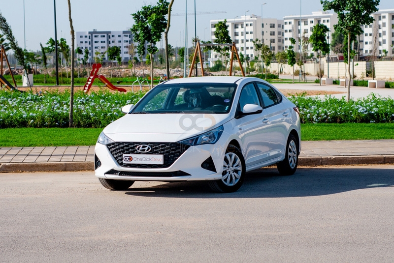 White Hyundai Accent 2023