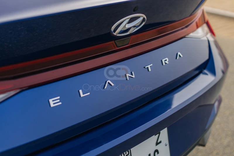 Blue Hyundai Elantra 2022