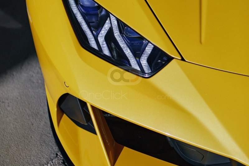 Yellow Lamborghini Huracan Evo Spyder 2020