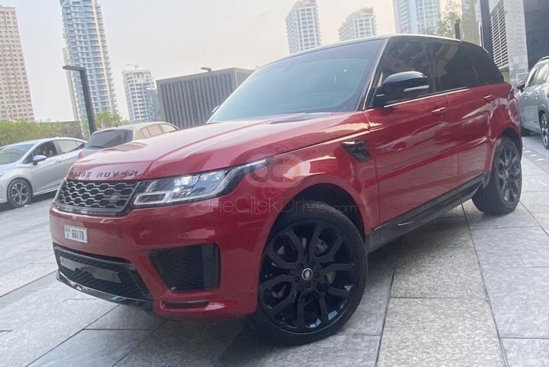 Red Land Rover Range Rover Sport HSE 2020