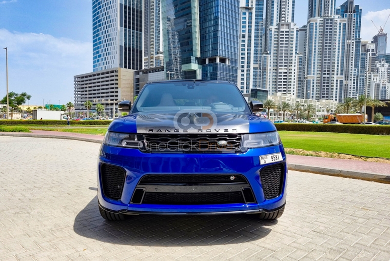 Blau Landrover Range Rover Sport SVR 2019
