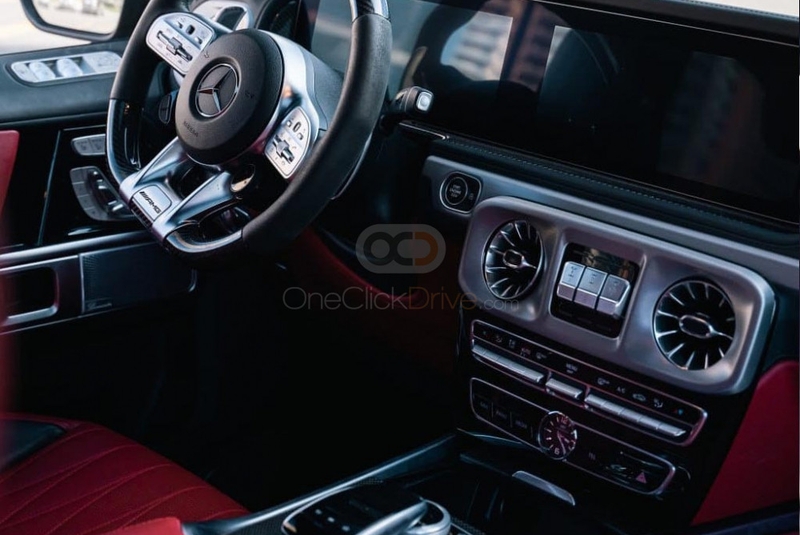 Gray Mercedes Benz AMG G63 2022